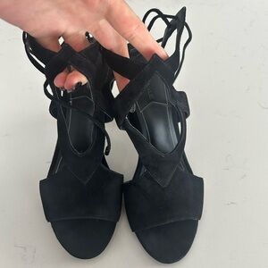 Kendall & Kylie Black Suede Heels